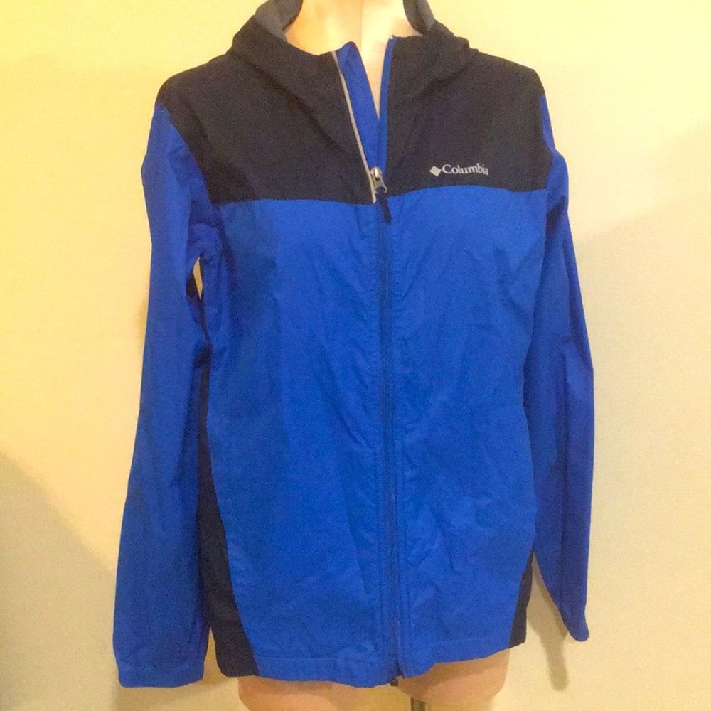 Columbia Boys Wind Breaker Jacket Size XL (18-20) Zip-Front Worn once Small flaw